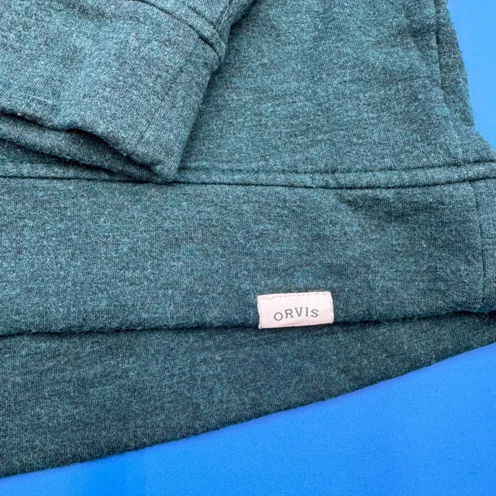 ORVIS Classic‎ Collection Crewneck Sweatshirt Pullover Teal Heathered XXL